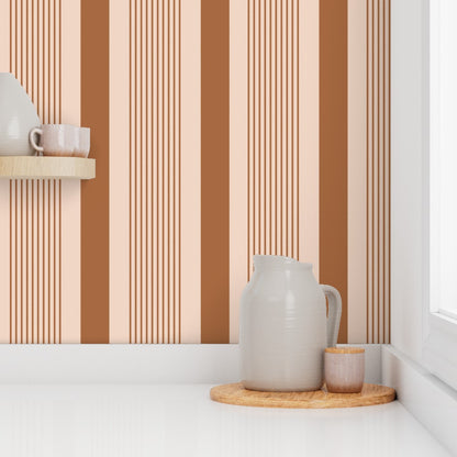 Terra Cotta Stripe