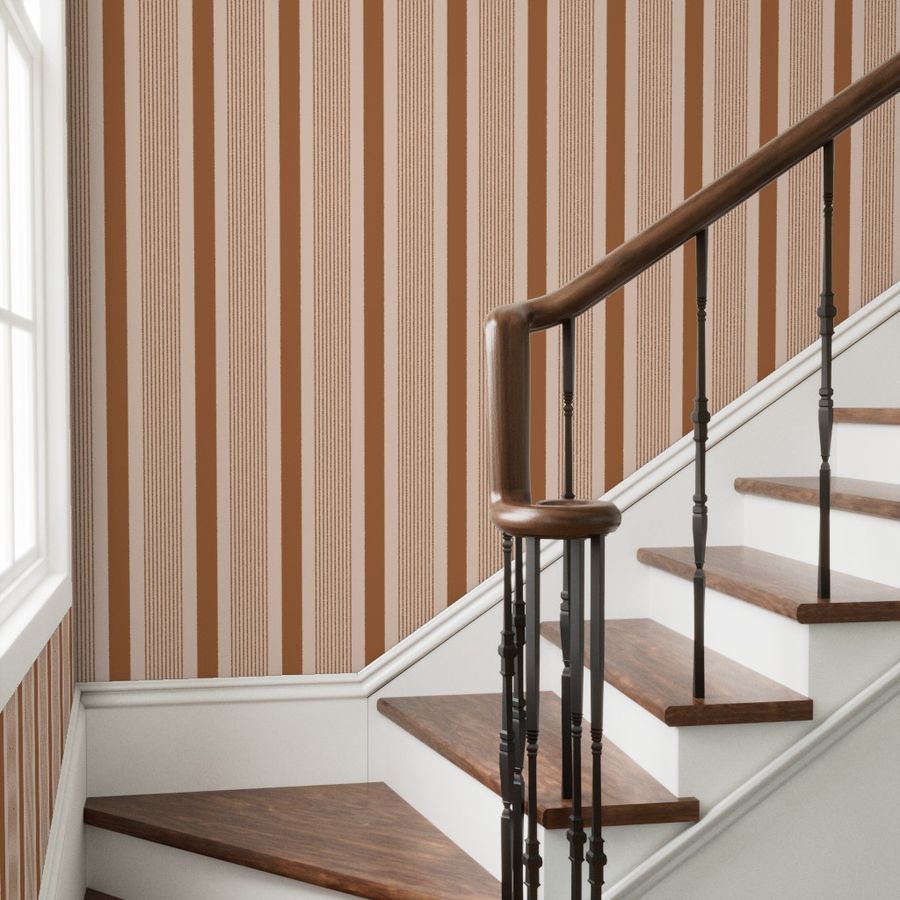 Terra Cotta Stripe