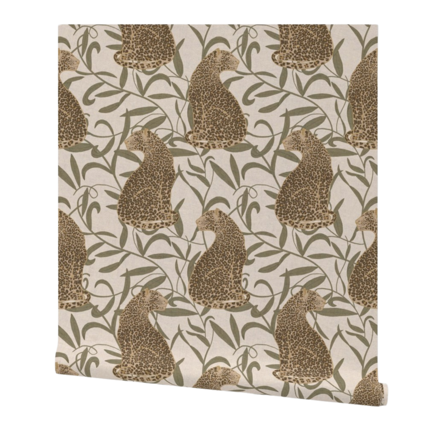 Vining Leaves & Leopard