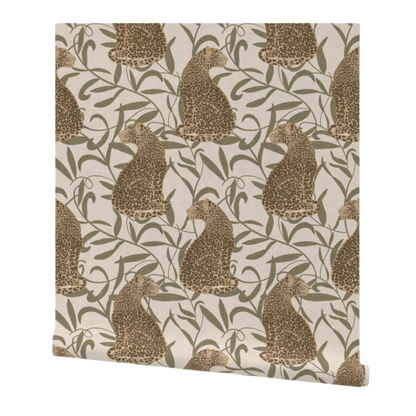 Vining Leaves & Leopard